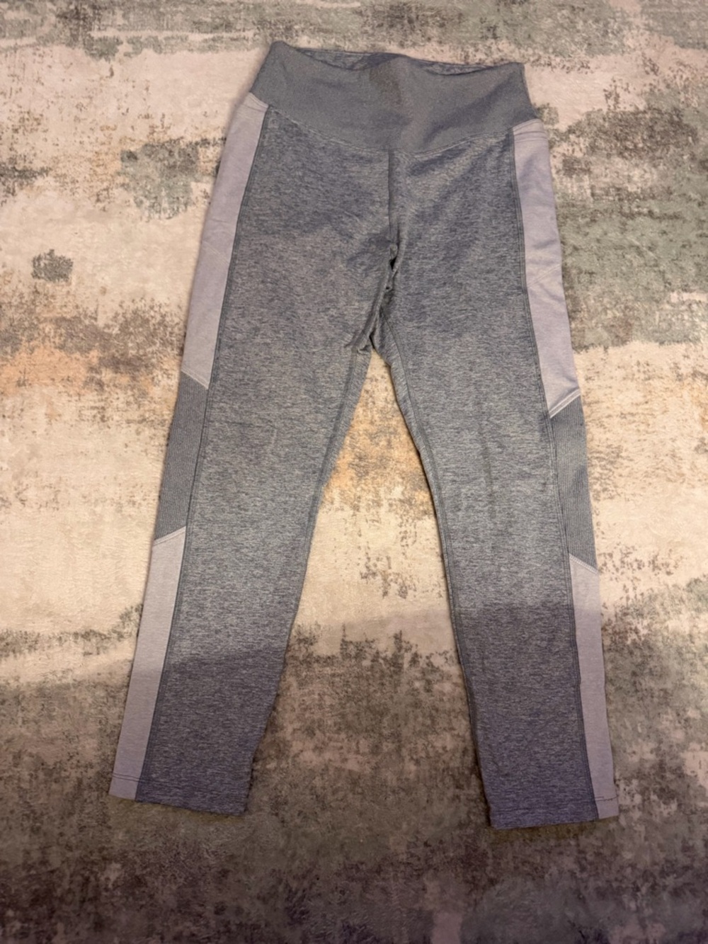 PINK Victoria's Secret Grey Panel Athletic Leggings